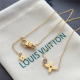 LV Jewelry Necklace: $20–$25 with box; $17–$22 without box