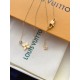 LV Jewelry Necklace: $20–$25 with box; $17–$22 without box