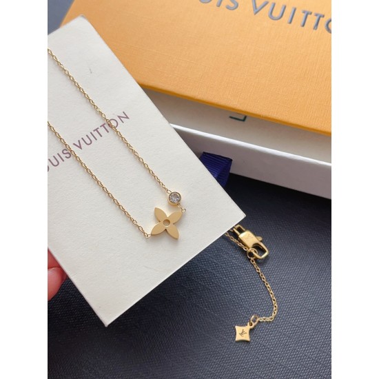 LV Jewelry Necklace: $20–$25 with box; $17–$22 without box