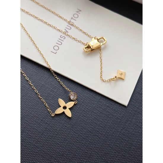 LV Jewelry Necklace: $20–$25 with box; $17–$22 without box