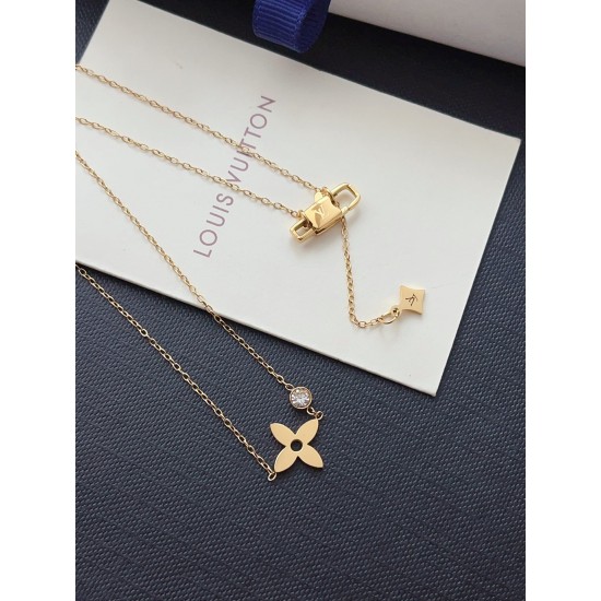 LV Jewelry Necklace: $20–$25 with box; $17–$22 without box