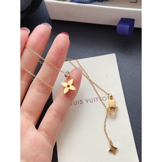LV Jewelry Necklace: $20–$25 with box; $17–$22 without box