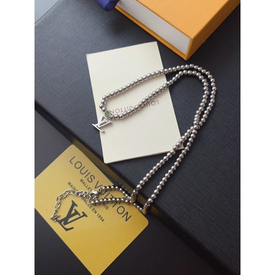 LV Jewelry Necklace: $20–$25 with box; $17–$22 without box