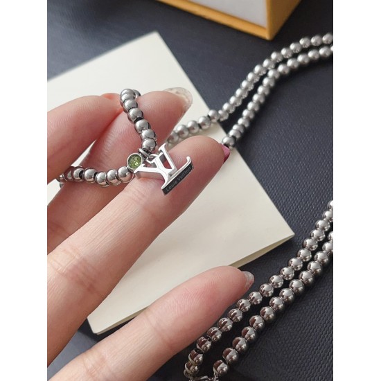 LV Jewelry Necklace: $20–$25 with box; $17–$22 without box