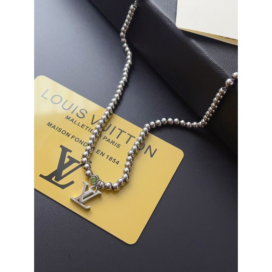 LV Jewelry Necklace: $20–$25 with box; $17–$22 without box