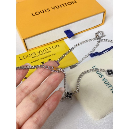 LV Jewelry Necklace: $20–$25 with box; $17–$22 without box