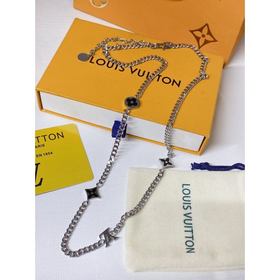 LV Jewelry Necklace: $20–$25 with box; $17–$22 without box