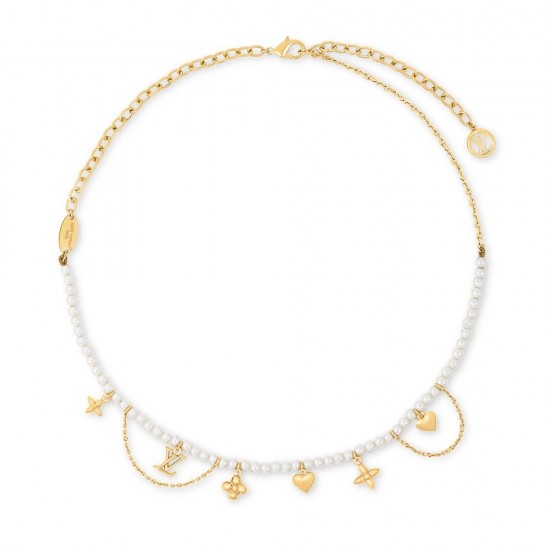 LV Jewelry Necklace: $20–$25 (with box); $17–$22 (without bo