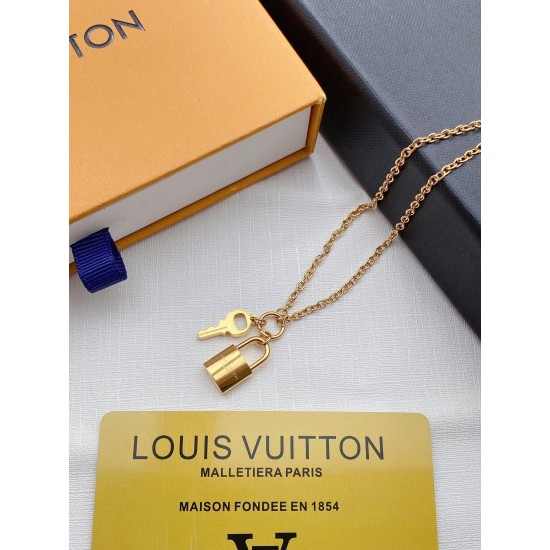 LV Jewelry Necklace: $20–$25 with box; $17–$22 without box