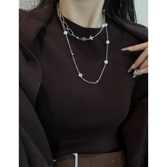 LV Jewelry Necklace: $20–$25 with box; $17–$22 without box