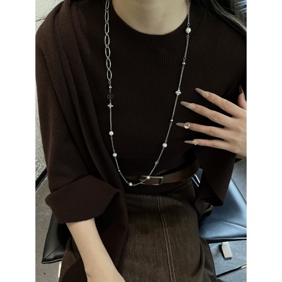 LV Jewelry Necklace: $20–$25 with box; $17–$22 without box