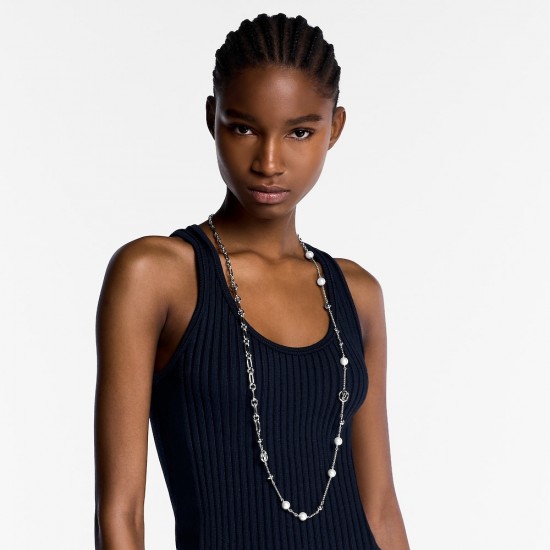 LV Jewelry Necklace: $20–$25 with box; $17–$22 without box
