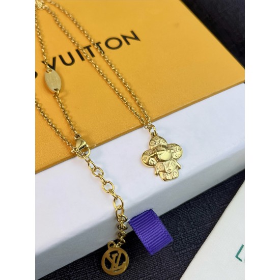 LV Jewelry Necklace: $20–$25 with box; $17–$22 without box