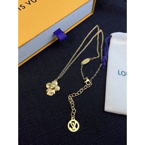 LV Jewelry Necklace: $20–$25 with box; $17–$22 without box