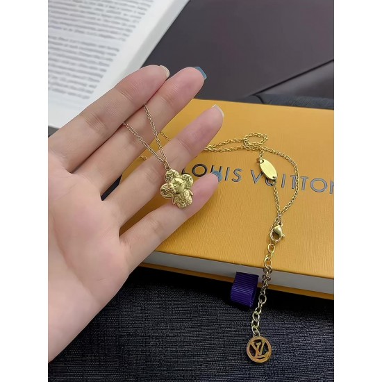 LV Jewelry Necklace: $20–$25 with box; $17–$22 without box