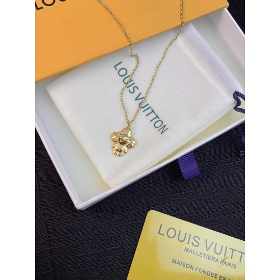 LV Jewelry Necklace: $20–$25 with box; $17–$22 without box