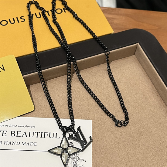 LV Jewelry Necklace: $20–$25 with box; $17–$22 without box