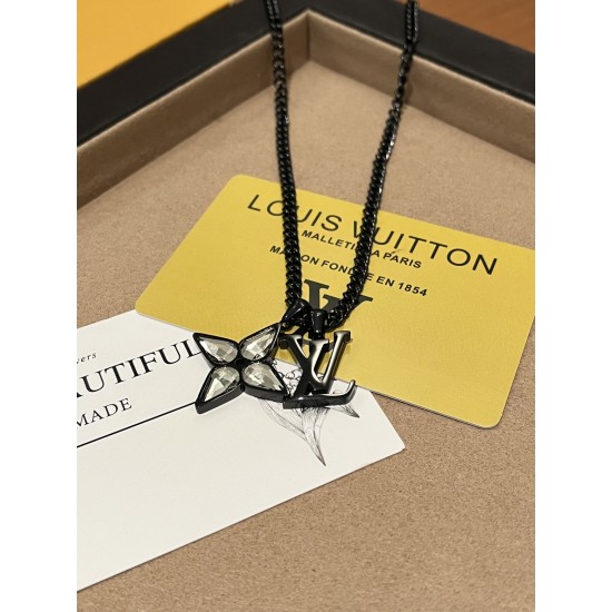 LV Jewelry Necklace: $20–$25 with box; $17–$22 without box