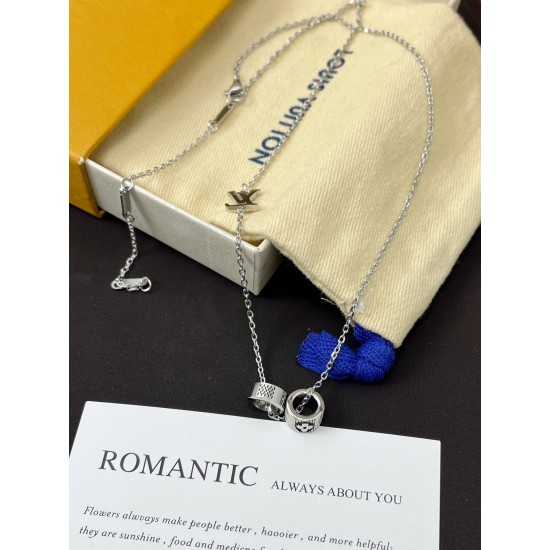 LV Jewelry Necklace: $20–$25 (with box); $17–$22 (without bo