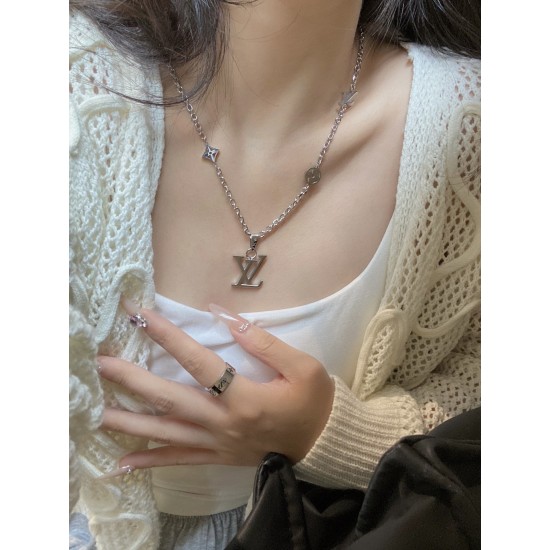 LV Jewelry Necklace: $20–$25 with box; $17–$22 without box