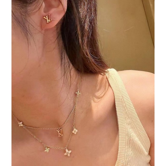 LV Jewelry Necklace: $20–$25 with box; $17–$22 without box