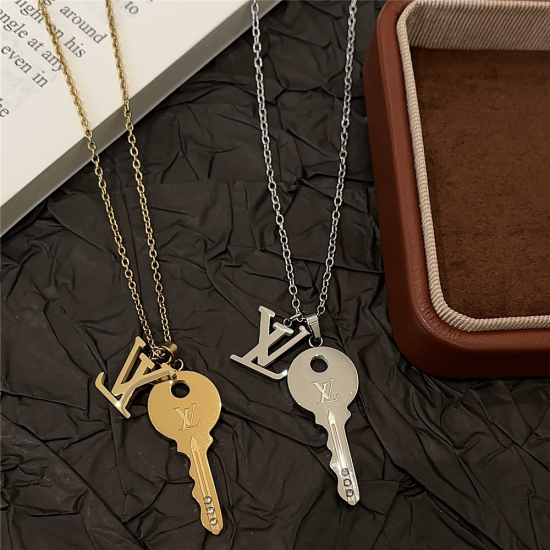 LV Jewelry Necklace: $20–$25 (with box); $17–$22 (without bo