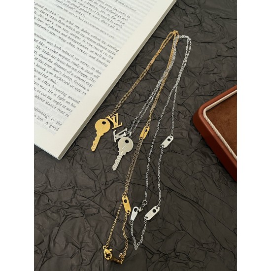 LV Jewelry Necklace: $20–$25 (with box); $17–$22 (without bo