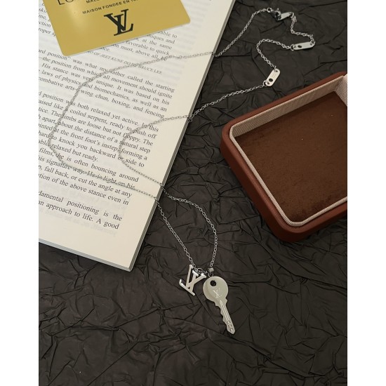 LV Jewelry Necklace: $20–$25 (with box); $17–$22 (without bo