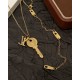 LV Jewelry Necklace: $20–$25 (with box); $17–$22 (without bo