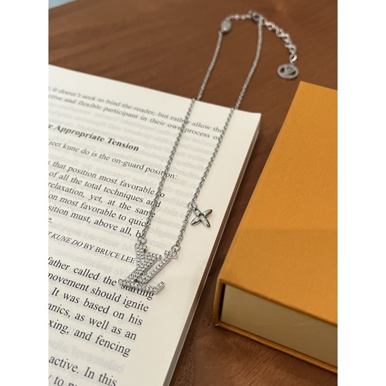 LV Jewelry Necklace: $20–$25 with box; $17–$22 without box