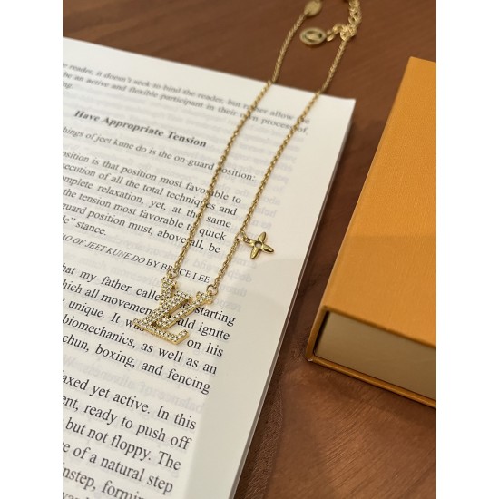 LV Jewelry Necklace: $20–$25 with box; $17–$22 without box