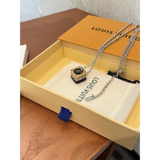 LV Jewelry Necklace: $20–$25 with box; $17–$22 without box