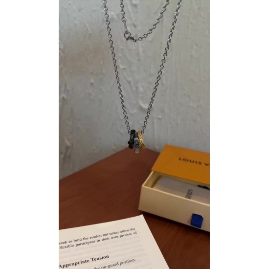 LV Jewelry Necklace: $20–$25 with box; $17–$22 without box