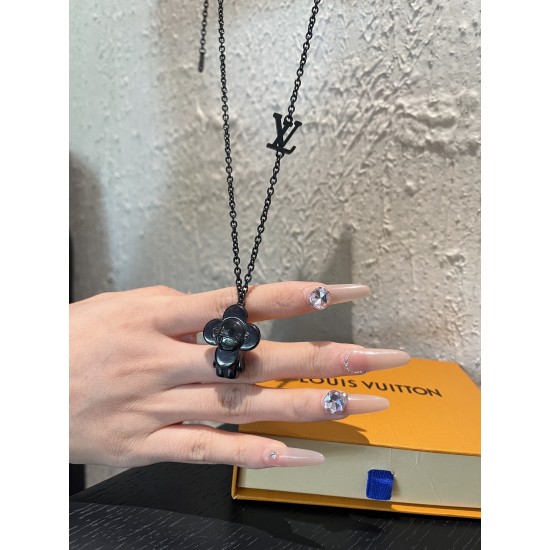 LV Jewelry Necklace: $20–$25 with box; $17–$22 without box