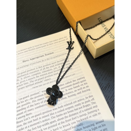 LV Jewelry Necklace: $20–$25 with box; $17–$22 without box