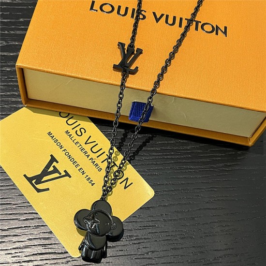 LV Jewelry Necklace: $20–$25 with box; $17–$22 without box