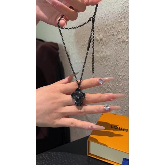 LV Jewelry Necklace: $20–$25 with box; $17–$22 without box
