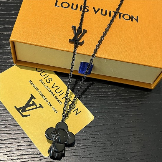 LV Jewelry Necklace: $20–$25 with box; $17–$22 without box