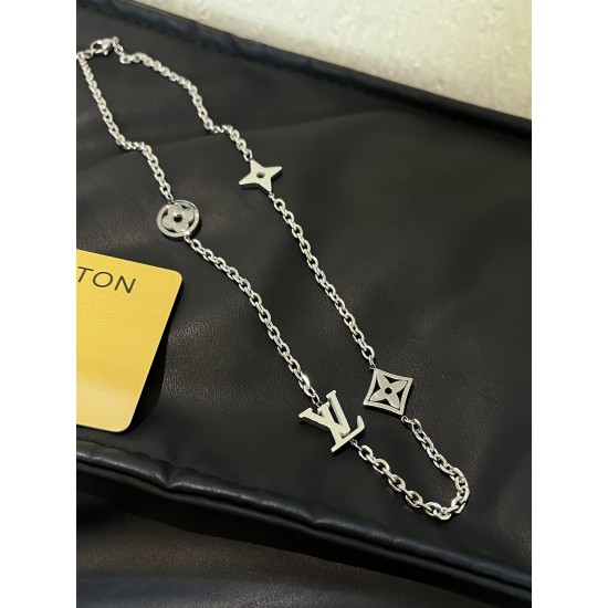 LV Jewelry Necklace: $20–$25 (with box); $17–$22 (without bo