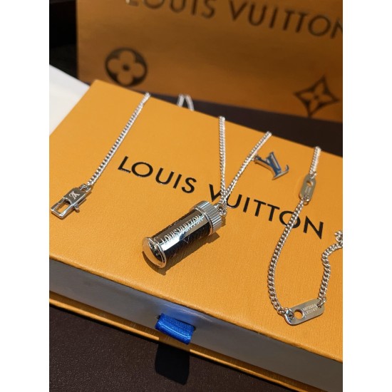LV Jewelry Necklace: $20–$25 with box; $17–$22 without box