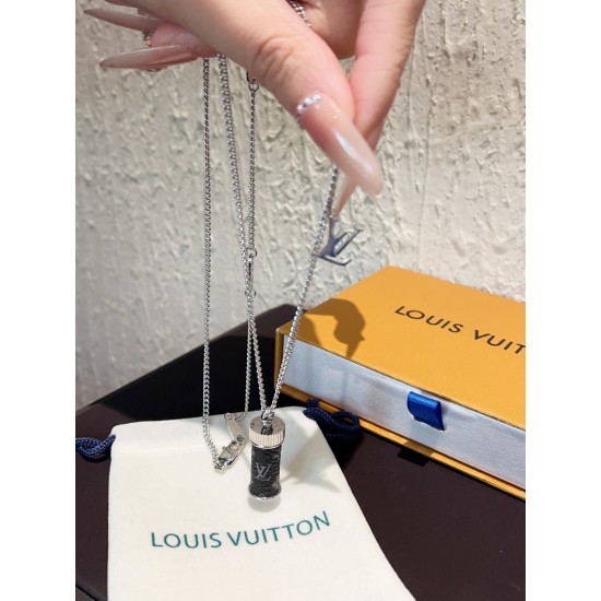 LV Jewelry Necklace: $20–$25 with box; $17–$22 without box