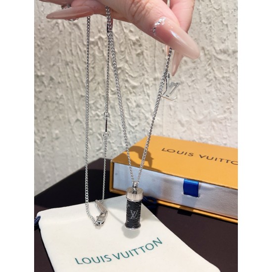 LV Jewelry Necklace: $20–$25 with box; $17–$22 without box