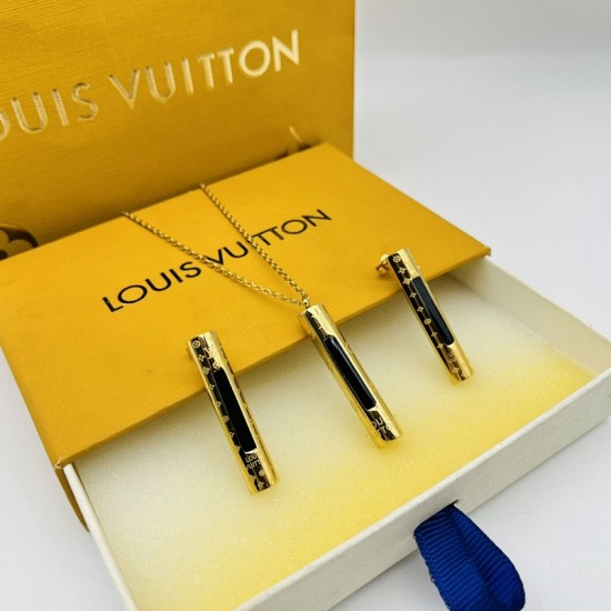 LV Jewelry Necklace: $20–$25 with box; $17–$22 without box