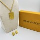 LV Jewelry Necklace: $20–$25 with box; $17–$22 without box