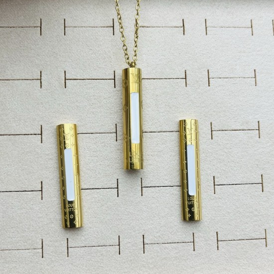 LV Jewelry Necklace: $20–$25 with box; $17–$22 without box