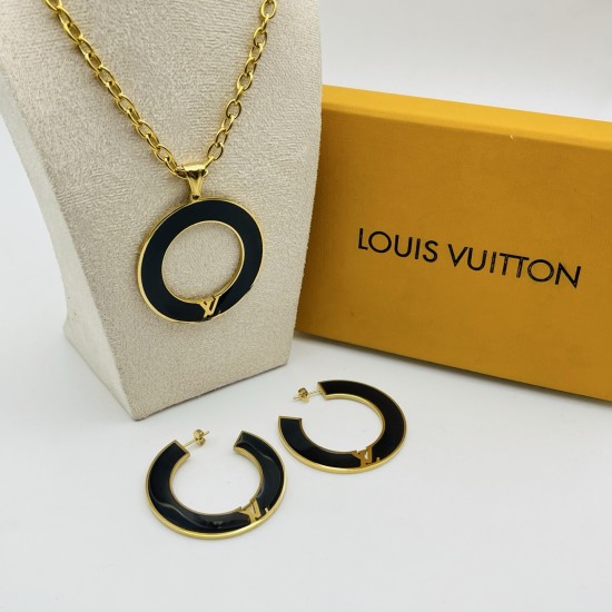 LV Jewelry Necklace: $20–$25 with box; $17–$22 without box