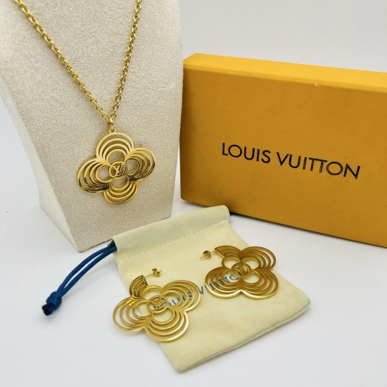LV Jewelry Necklace: $20–$25 with box; $17–$22 without box