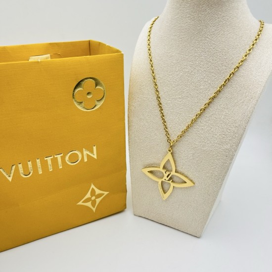 LV Jewelry Necklace: $20–$25 with box; $17–$22 without box