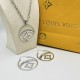 LV Jewelry Necklace: $20–$25 with box; $17–$22 without box