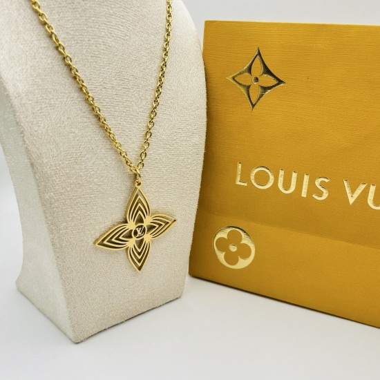 LV Jewelry Necklace: $20–$25 with box; $17–$22 without box